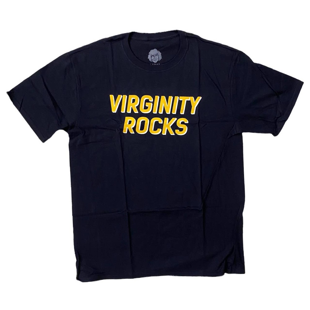 Danny Duncan Men's Virginity Rocks Graphic Tee T-Shirt - Black/Yellow